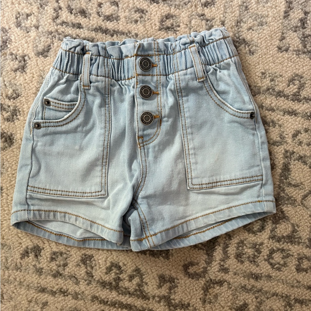 Little Co paper bag shorts 3T